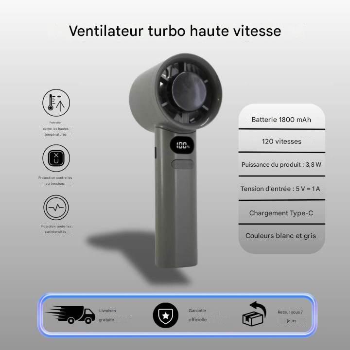 Ventilateur Portable 2x plus puissant | Refroidissement Air 16°C