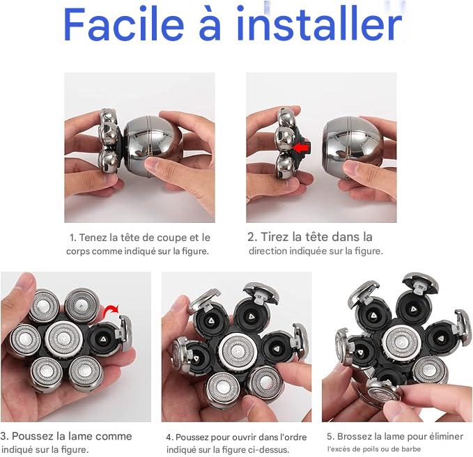 O-SHAVE Le meilleur Rasoir professionnel 7D