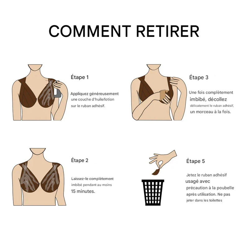 BOOB TAPE® Le secret des tenues sans soutien-gorge parfaitement maîtrisées