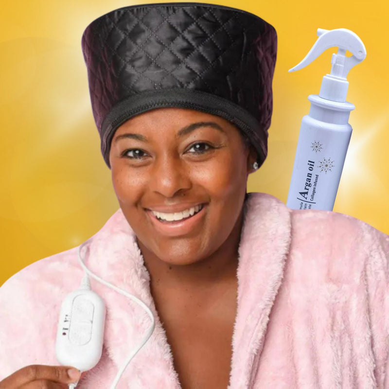 Casque thermique réparateur + Gel revitalisant cheveux